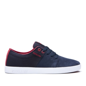 Tenis Bajos Supra STACKS II Hombre Azul Marino/Rosas/Blancas (MX-72550)